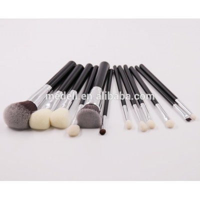 China manufacturer Professional 12pcs set eyeshadow eyeline foundation powder blush makeup brushes