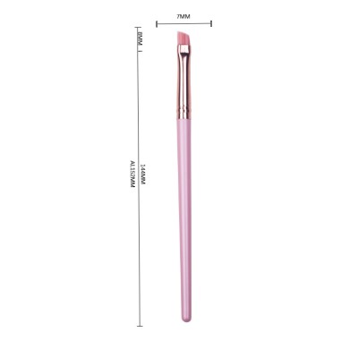 Synthetic hair pink color eyebrow brush private label