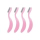 Stainless Steel Teeth Eyebrow Comb Lash Curved Foldable eyelash brushes