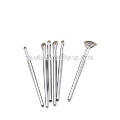 wholesale silver color eye make up brush set oem eyeshadow brush private label