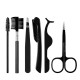 YAESHII Eyebrow Clipper Assistant Eyebrow Brush Portable Eyebrow Trimming Knife Set Decoration  Eyelash Beauty Tool