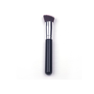 factory handmade flat foundation brush wholesale goat hair single makeup foundation brush